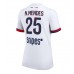 Paris Saint-Germain Nuno Mendes #25 Borta matchtröja Dam 2025-26 Kortärmad Billigt